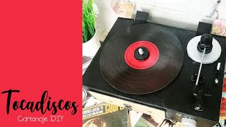 💿TOCADISCOS en CARTONAJE con ÁLBUM a JUEGO🎼|| CRAFT & ROLL