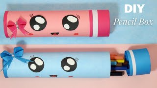 Learn How to Make Paper Pencil Box | Easy Origami BOX | School craft 2020