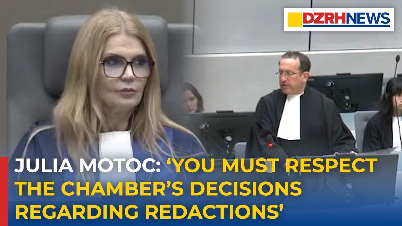 Atty. Kaufman, pinaalalahanan na respetuhin ang desisyon ng ICC kaugnay ng redactions