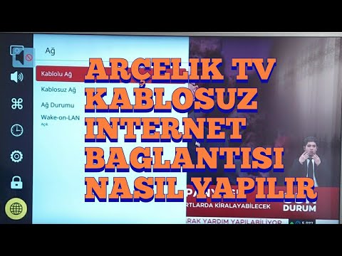 ARÇELİK TELEVİZYON KABLOSUZ İNTERNET BAĞLANTISI NASIL YAPILIR