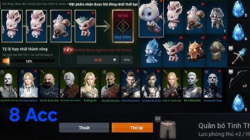 Tổng Kết 8 Acc Kinh Doanh và Hợp Nhất Class, Agathion Anh Em Nhé 😙