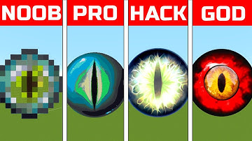 NOOB VS PRO VS HACKER Minecraft Pixel art Eye of the Ender
