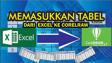 Cara Memasukkan Tabel dari Excel ke Coreldraw
