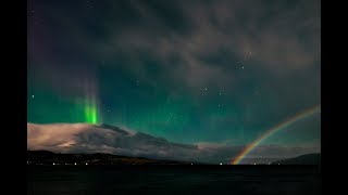 Beams & Moonbow - Aurora Australis 8th Sept 2017