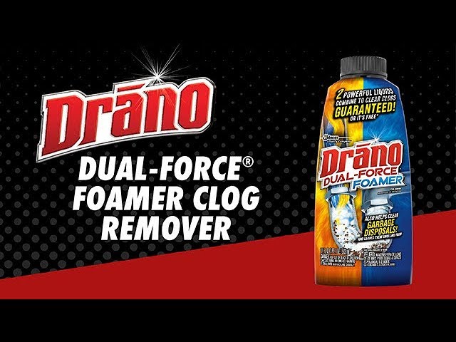 Drano Dual Force Foamer Clog Remover Review - Cleared Hair Clog In Bathtub