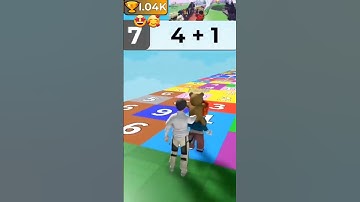 Math Block Race! 4+1=?  Wins! Trophys! Roblox! #funny #roblox #shorts #shortsvideo #game #gaming