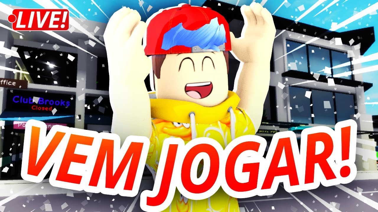 🔴 ROBLOX CAIU MAS JÁ VOLTOU! 🔴 VEM JOGAR? JOGANDO BROOKHAVEN RP, MURDER E  OUTROS JOGOS COM O BONDE! 