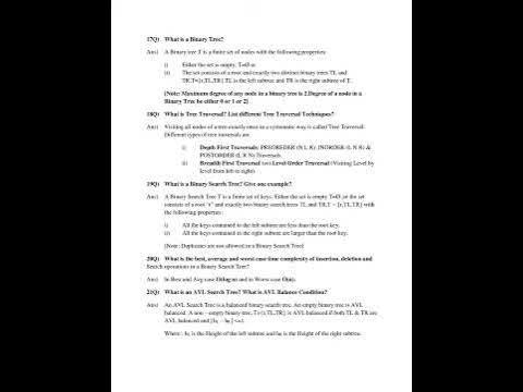 DATA STRUCTURES LAB VIVA QUESTIONS | DATA STRUCTURES VIVA QUESTIONS ...