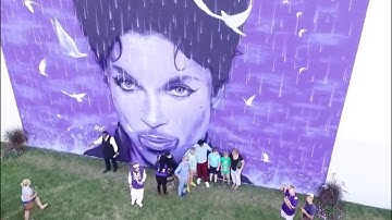 Prince mural in Chanhassen Minnesota