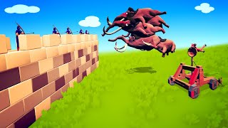 TABS  Insane MAMMOTH CATAPULT vs Destructible Brick Wall in Totally Accurate Battle Simulator!