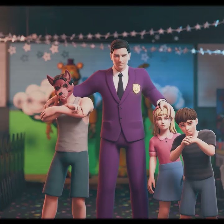 William Afton gets photo with FNaF animatronics | Children flashback