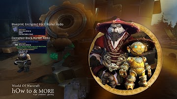 Blueprint: Encrypted Black Market Radio from Steelsage Gao in Mechagon