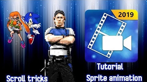 How to do a side scroll in Power Director (Tutorial/Tricks/Sprite animation style)