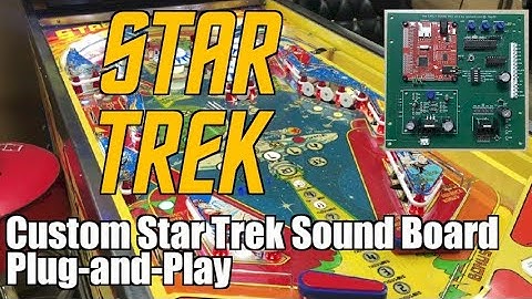 Bally AS-2518-32 Star Trek Pinball Custom Sound Board #14: Plug and Play