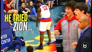 Dont Try Me Zion Williamson Throws Shot Attempt Into The Stands