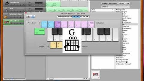 Recording chords in GarageBand