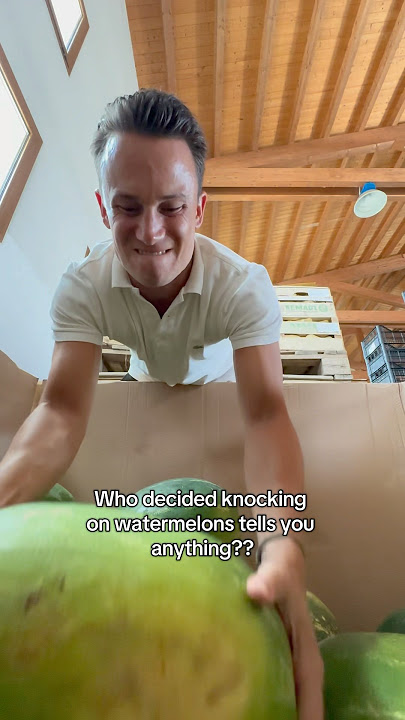 Knocking on watermelons
