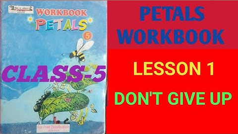 English Petals Workbook Class 5 Lesson 1 Don