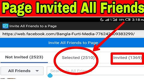 How to invited all friends to like facebook page||Bangla tutorial