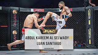 Abdul Kareem Al Selwady Vs Luan Santiago | FREE MMA Fight | BRAVE CF 23