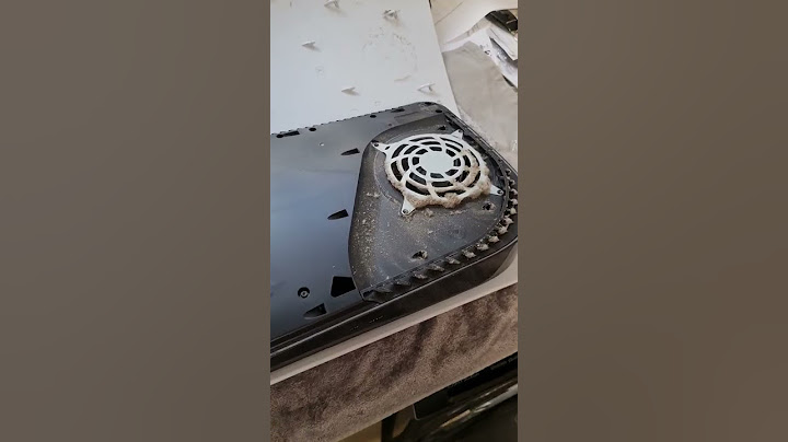 Cleaning dust filled 18 month old PS5