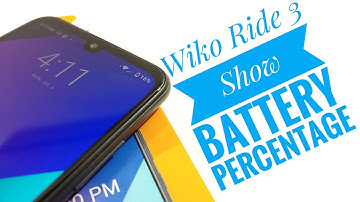 Wiko Ride 3 - How to show battery percentage on home screen