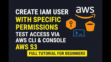 Create IAM User with Specific Permissions | Test Access via AWS CLI & Console | AWS S3 |
