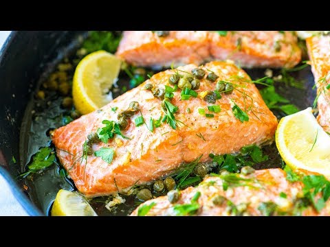 baked salmon with caper sauce