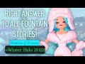 ALL STORY ANSWERS FOR THE NEW HALO ❄️ Royale High Winter 2022