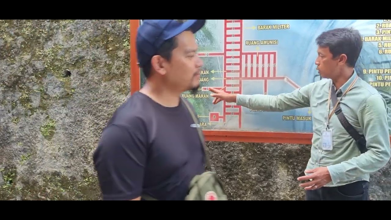 Peta dalaman Lobang Jepang sebelum kita masok  ke dalam nya 