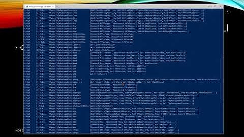 Automating and Managing VMware with PowerShell