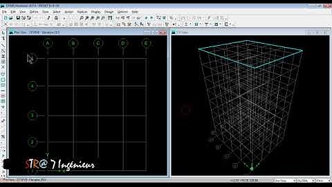 Modélisation Projet ETABS Structure Type Batiment Partie 01