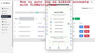 How To Auto Log In Tiktok Accounts With Tikmatrix.comphonefarm