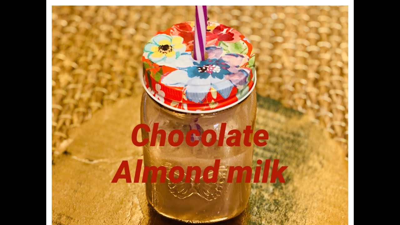 Chocolate milk shake recipe😋 with cocoa powder & almond Homemade