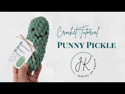 NoSew Emotional Support Pickle: Crochet pattern