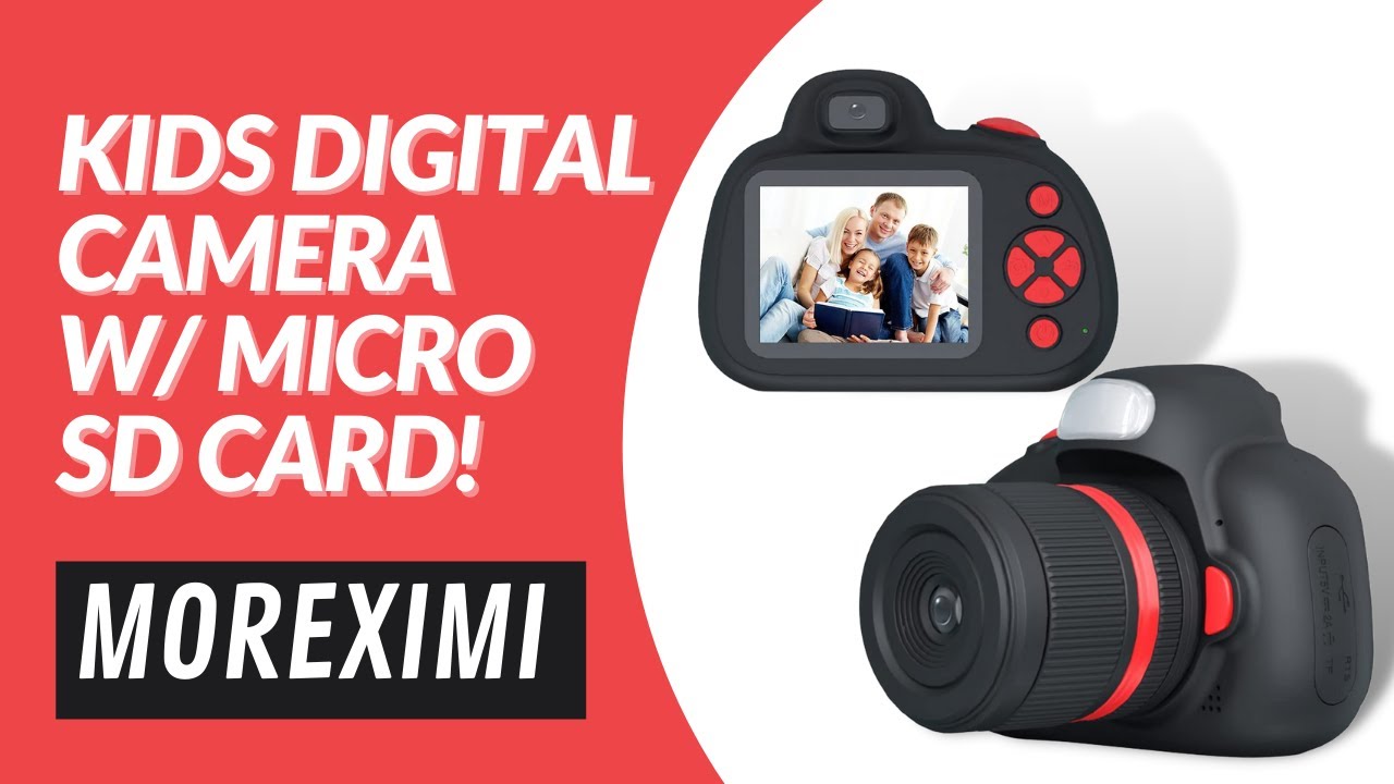 MOREXIMI Kids Camera, Digital Camera for Kids 3-8 Year Old, Birthday, Toys  for Girls, 2.4 IPS Screen, Video Camcorder with Flash, 32G Card Included