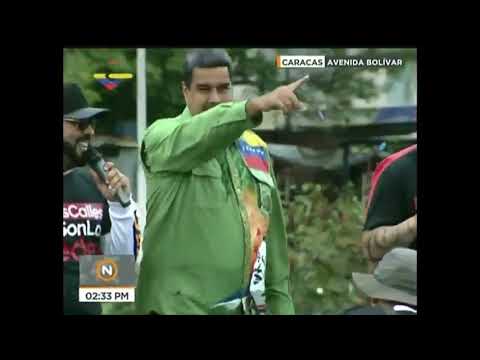 Video: Maduro Ja Maradona Kampanjan Lopussa Venezuelassa