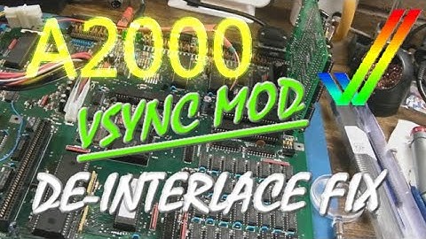 Commodore Amiga A2000 Modular VSYNC Tick Fix