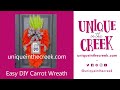 UITC™ How to Make a Carrot Wreath | PART II | Easy DIY Easter Decor | Triangle Board | LIVE Replay