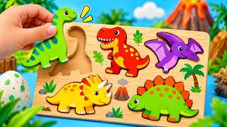 Colorful Dinosaur Adventure 🦖🌈 Numbers & Shapes