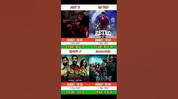 Hit 3 vs Retro vs Raid 2 vs The Bhootnii | Box Office Collection Comprison | #hit3 #nani #retro