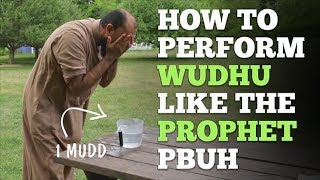 The Prophetic Wudhu - Demonstrated by Shaykh Omar Subedar (750ml of water)