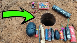 ✅🔥 BIG FIRECRACKERS IN UNDERGROUND 🔴 Взорвал ПЕТАРДЫ под землей💥Best Explosion Fireworks underground