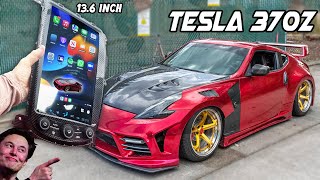 INSTALLING a Giant TESLA SCREEN Inside my RACE CAR! Will it work?