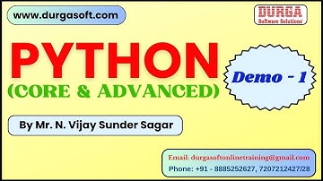 PYTHON tutorials || Demo - 1 || by Mr. N. Vijay Sunder Sagar On 07-04-2025 @6AM IST
