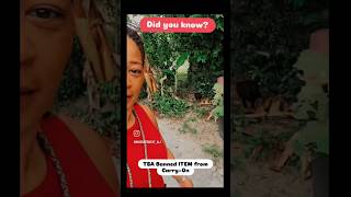 Tsa - Banned Item Know B4 You Go