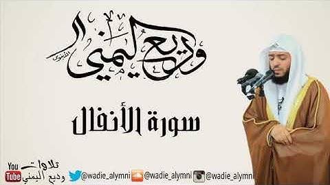 جديد- سورة الأنفال كاملة للقارئ وديع اليمني ، ماشاء الله
