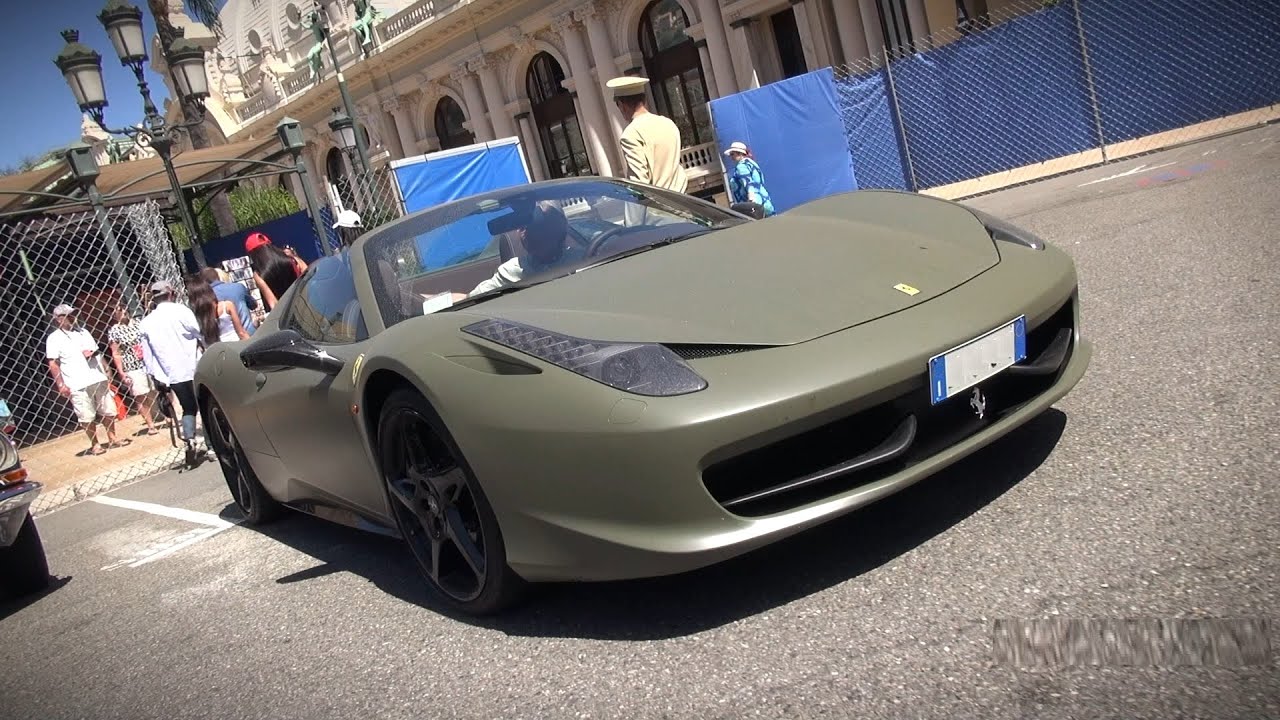 ARMY GREEN Ferrari 458 - YouTube