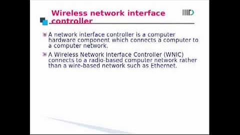 Module 20 Part 2: Wireless interfaces