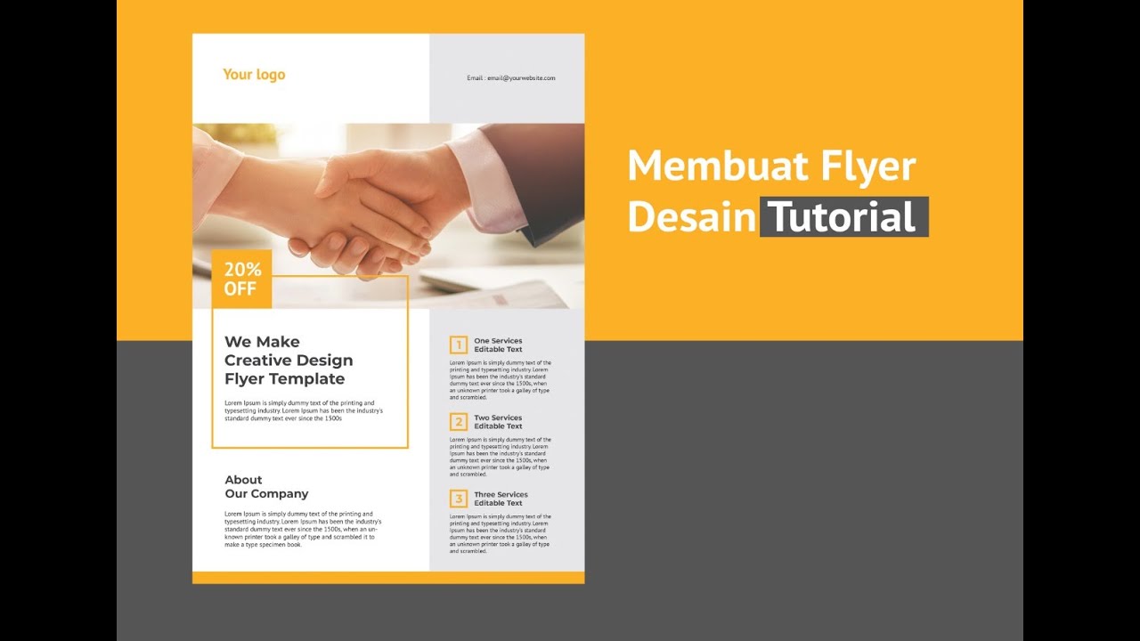 Tutorial Cara  Membuat  Desain  Flyer di  photoshop  YouTube